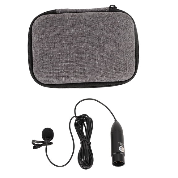 Sorven Directional Lavalier MicLavalier Microphone, 48V Power Lapel Mic Cardioid for Recording