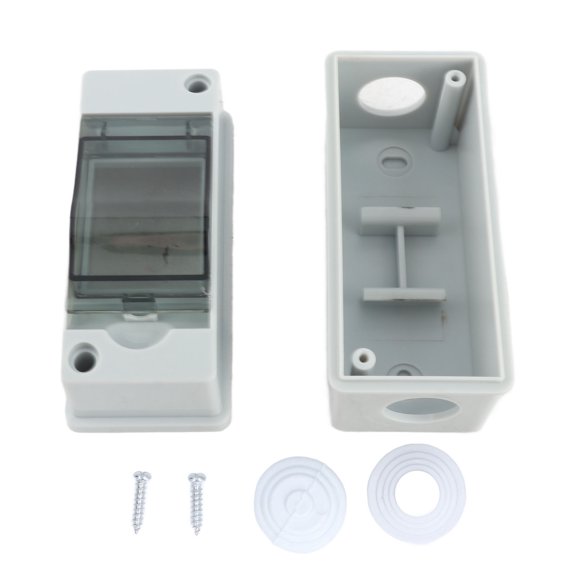 Sorven Distribution Box Plastic Junction Case, Distribution Protection Box Corrosion Resistant Safe IP66 Waterproof Easy To Install with Transparent Cover for Communication Device