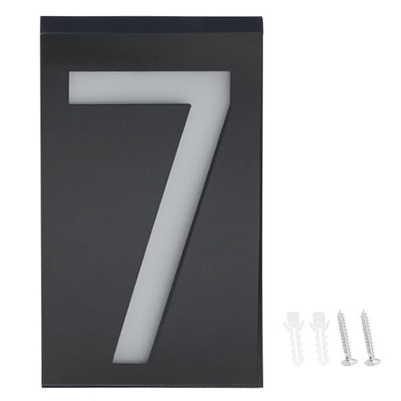 Sorven Door Address Light Solar LED Address Numbers Light, House Hotel Gate Door Number Plate, Rainprooffor Outdoor Signs with Large Digital Numbers and Unique Design