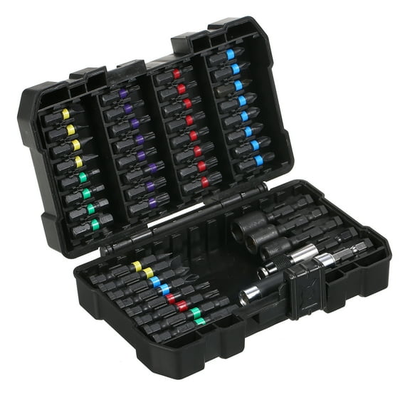 Sorven Drill Bit Set 45PCS Drill Bit Set, Alloy Steel Impact Driver Bits with Storage Case, for Wood, Metal, Steel, Appliances, Computers, Fixtures, and DIY Projects