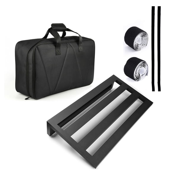 Sorven Effect Pedal Board Large Size Guitar Effect Pedal Board Aluminum Alloy Pedalboard 19.711 Inch with Carrying Bag