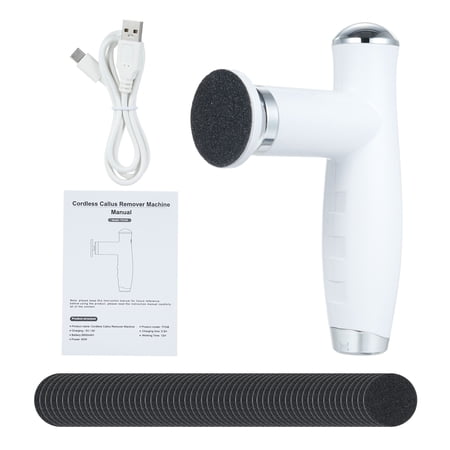 Sorven Electric Foot Callus Remover Dead Electric Callus Remover for Feet Cordless Foot File Foot Grinder with 60pcs Replacement Sandpaper Discs For Cracked Heels Hard Dead Skin Callus Remover Foot