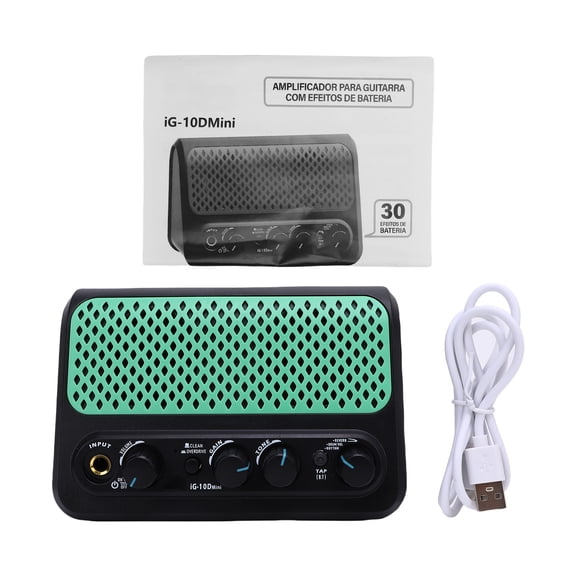 Sorven Electric Guitar Amp Amp DK Guitar Amplifier BT Speaker with Built-in 30 Drum Machine Modes 2 Tone Clean Overdrive Effects Reverb AUX Input Headphone Jack for Electric Guitar Practice Studio