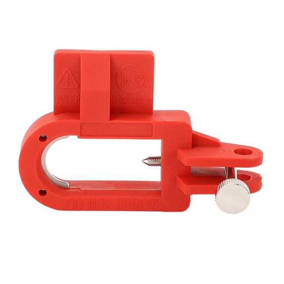 Sorven Electrical Circuit Breaker Lockout Large Breaker Air Switch Lock, Circuit Breaker Lockout Device Screw Fastening for Less than or equal to 7mm Diameter Padlock for Energy Isolation