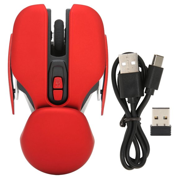 Sorven Ergonomic Mice Laptop Mouse, Wireless Mouse Ergonomic Design for Office for Home for School Red