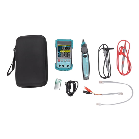 Sorven Ethernet Tester Multimeter Ethernet Network Cable Tester with Multimeter PoE NCV 400m Length Measurement Port Flashing Ethernet Wire Test Tool