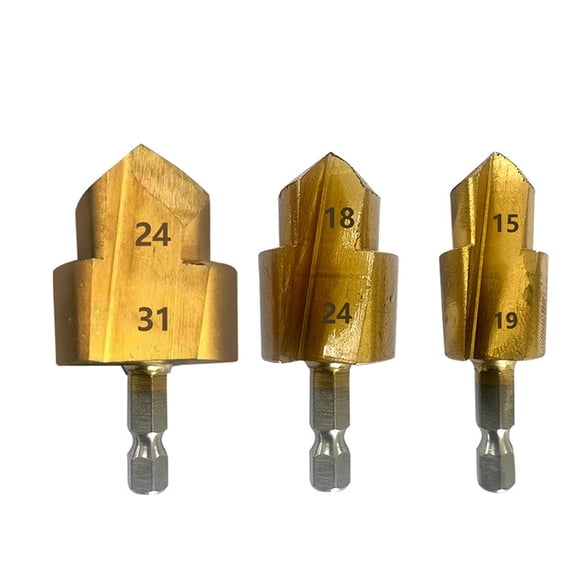 Sorven Expanding Drill Spigot Reamer 6.35mm Hexagonal Shank PPR Plastics Pipes Spigot Expander Practical Drill Bit Plumber's Reaming Tool