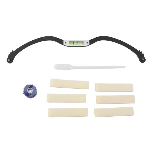Sorven Eyebrow Positioning Tool Eyebrow Ruler Eyebrow Corrector, Brow Mapping Tool Professional with String for Microblading Black