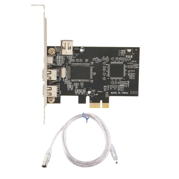 Sorven Firewire Adapter Firewire Riser Card, Full Duplex Channel PCI Ex1 To IEEE 1394A Riser Card Adapter for DV Camcorders