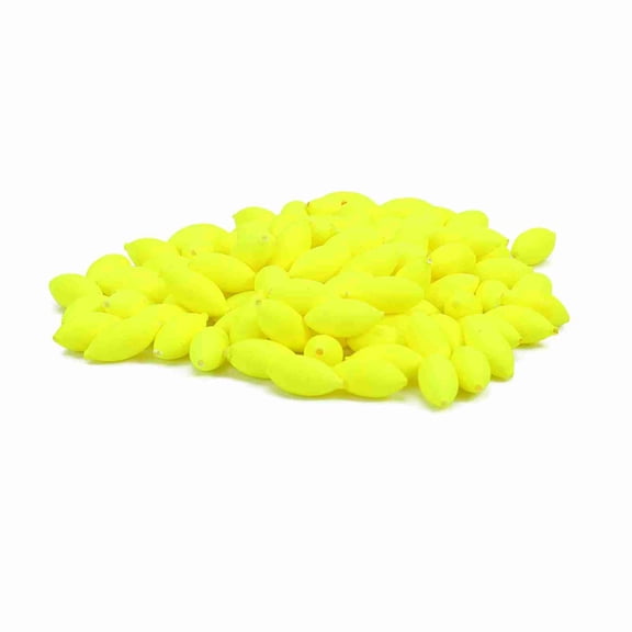 Sorven Fishing BeansBead 100pcs Fishing Strike Indicator Fishing Lures Baits Floats Beads Yellow