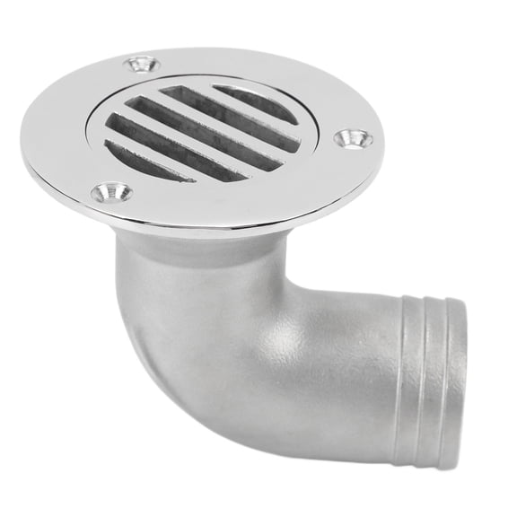 Sorven Floor Deck DrainBoat Deck Drain, Floor Deck Drain 316 Stainless Steel 90 Degree for Fishing Boat 38mm / 1.49in