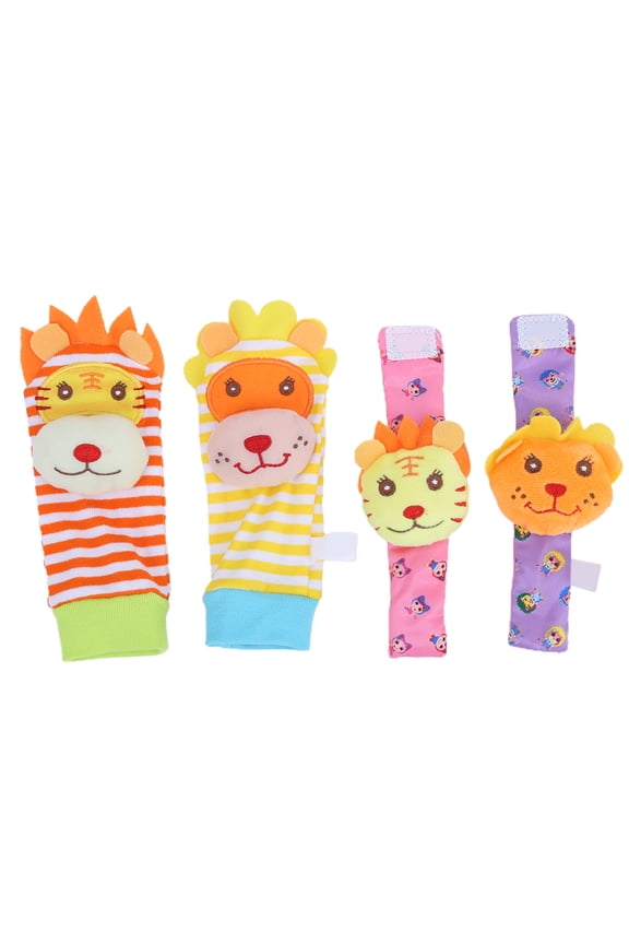 Foot Finders Infant Foot Finders Soft Baby Animal Wrist Foot Rattle Socks Toys Finder Infant Toy Socks