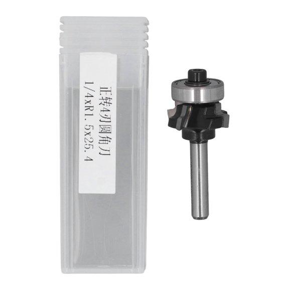 Sorven Forming Roundover Beading Router Bit Carbide Edge Forming Router Bit, Sturdy Round Over Router Bit Durable 4 Flutes for DIY