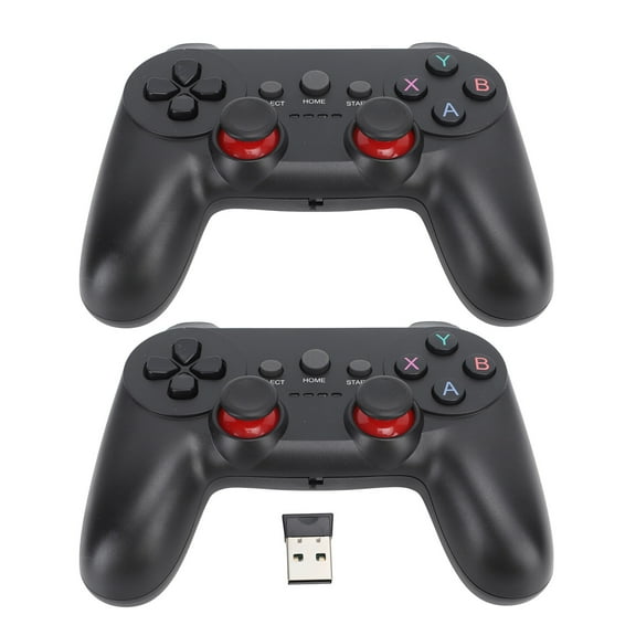 Sorven Gamepad Game Controller, Wireless Game Controller 2.4G Sensitive Control Compact USB Receiver Quick Response Rechargeable Battery for TV