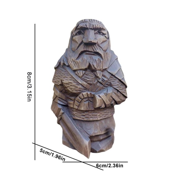 Sorven Garden Decoration Odin Viking Statue Resin Ornaments Art Craft for Home Outdoor Garden Decoration