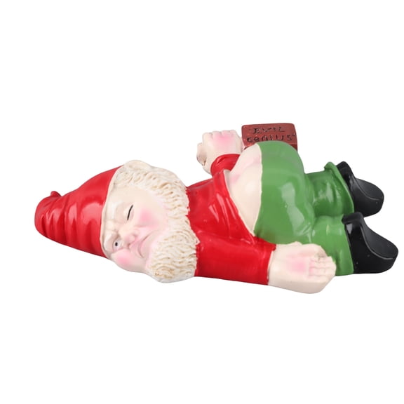 Sorven Garden Dwarf Statue Dwarf Funny Drunk Dwarf Ornament Resin Garden Gnome Statues Decoration Drunk Gnome Sculpture for Outdoor Indoor Patio Yard Lawn Porch