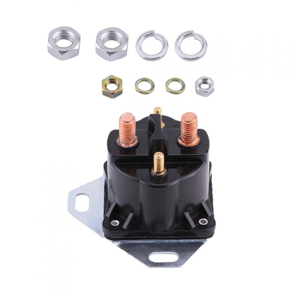 Sorven Glowplug Relay Solenoid Glow Plug Relay Solenoid Premium Metal Material Long Time Use Black Fit for 7.3L