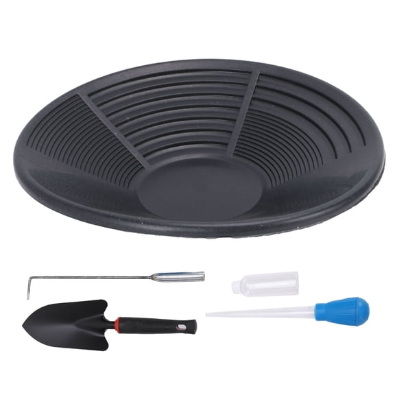 Sorven Gold Prospecting Beginners KitProspecting Gold Pan Metal Portable Gold Prospecting Beginners Kit Collection Tools for Outdoor Adventures