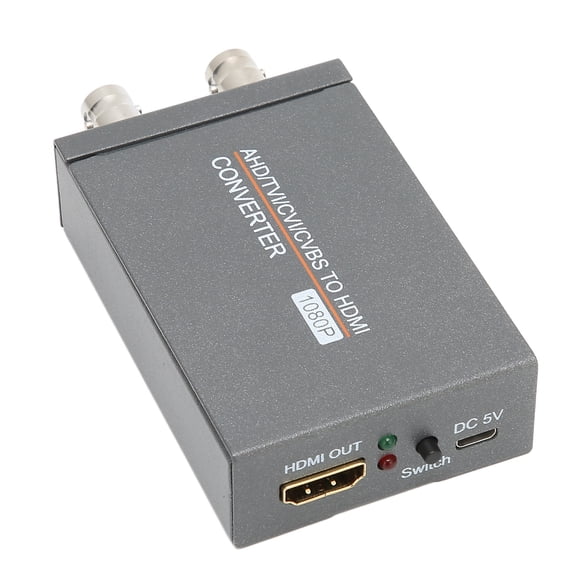 Sorven HD Multimedia Interface Video Adapter AHD To HD Multimedia Interface Converter, Metallic Iron CVI To HD Multimedia Interface Converter for Monitor