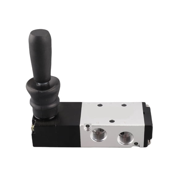 Sorven Hand Lever Valve Pneumatic Valve, 5 Port 3 Position Hand Lever Valve 0-0.8Mpa, Compact Size for Industrial Control Systems, Made of Material, High Hardness and with Structure,