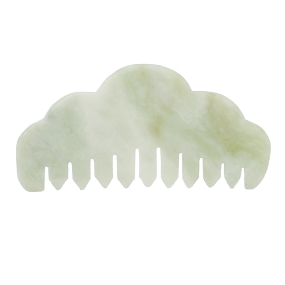 Sorven Handheld Jadestone Head Massage Comb Jadestone Massager Comb, Head Scalp Jadestone Guasha Comb Natural Material for Home Travel