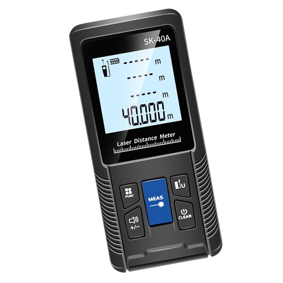 Sorven Handheld Range Measure Meter Distance Intelligent Rangefinder Digital Distance Meter with Single Continuous Volumes Area Pythagoras Measurement Modes Adjustable Function IP54 Water Resistant