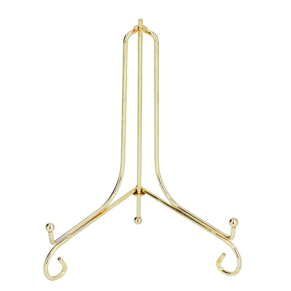Sorven Handicraft Bracket Clock Stand, Metal Display Rack 8.5x6.8in for Marble Wall Clock Picture Fram, Handicraft