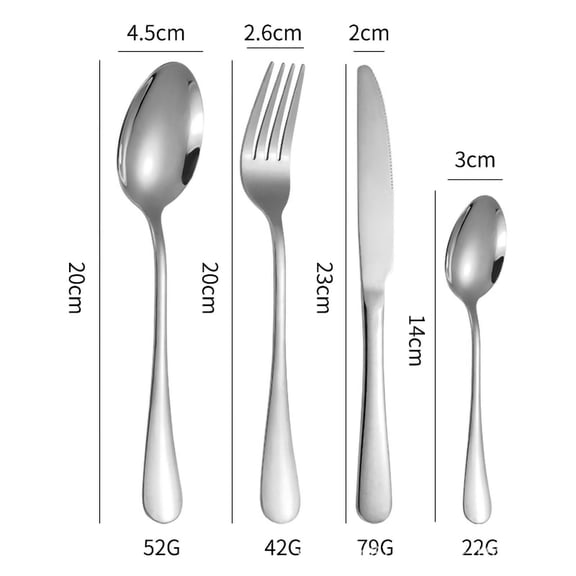 Sorven Hanging Flatware Set 24pcs Hanging Flatware Set Hanging Stainless Steel Flatware Set with Gift Box for Give Gifts