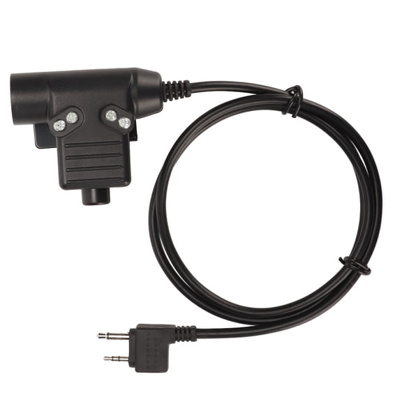 Sorven Headset Adapter Push To Talk, Universal U94 PTT Adapter PU Cable Hands Free for LXT490 for 75 510 for GXT255