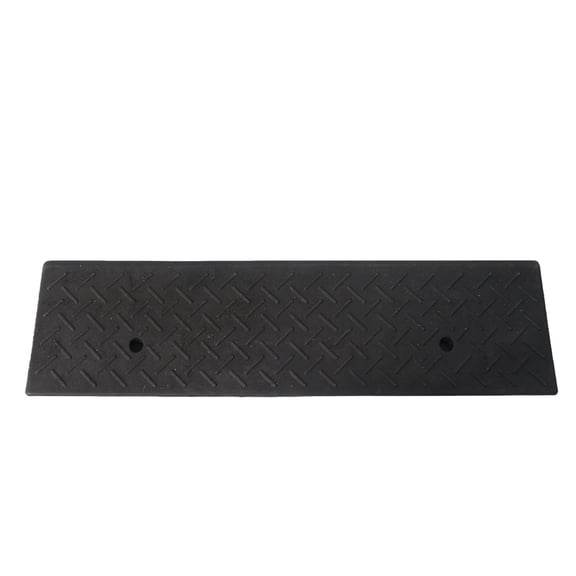 Sorven Heavy Duty Curb Ramp Heavy Curb Ramp, Versatile Usage Rubber Hollow Grid Bottom Car Slope Step Ramp for Truck RV Bike for Loading Dock 100x25x10cm / 39.4x9.8x3.9in