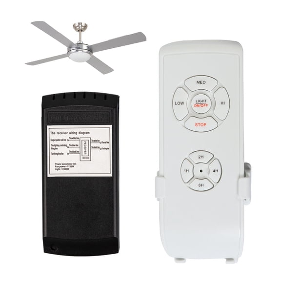 Sorven High Power Load High 110V Universal Ceiling Fan Lamp Remote Control Kit 3-in-1 Ceiling Fan Light Speed Timing Wireless Remote Controller High Power Load