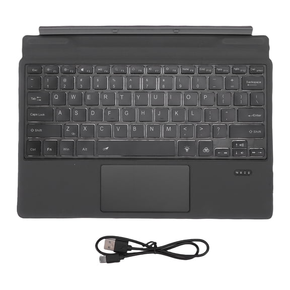 Sorven Keyboard with BacklightTravel Bluetooth Keyboard Fit for Latitude 7320 K19M 5285 5290 7200 7210 Laptop Detachable Travel Keyboard with Touchpad Backlit Function