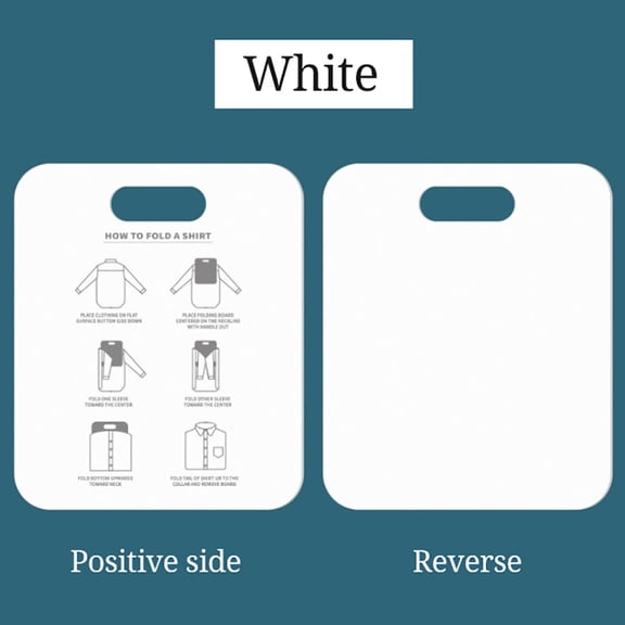 Sorven Laundry Fold Board T Shirt Fast Folder, Round Corners Easy to Use Clothes Folding Board, PP Material Strong sturdy Organizer for Home Storage with Laundry Fold Board for School