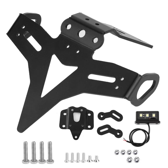 Sorven License Plate Holder for License Plate Frame, Black Motorcycle License Plate Holder for Motorbike Accessories Replacement for MT-07 FZ-07 2013-2020