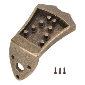 Sorven Mandolin Accessories Mandolin Tailpiece Metal Bridge Replacement Part Improving Tone Volume Support Quality Metal Mandolin Bridge Tailpiece Accessories