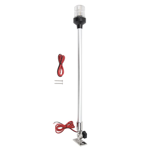 Sorven Marine LED Anchor Light LED Stern Pole Light, PC Lampshade DC 12 To 24V LED Anchor Light Arbitrary Waterproof for Marine Yachts Ships