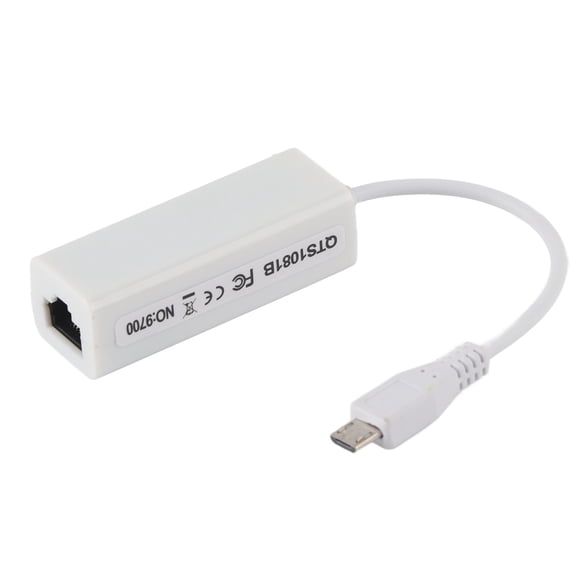 Sorven Micro USB to RJ45 USB 2.0 Network Adapter, 10/100Mbps Micro USB To RJ45 Ethernet Port for 1.3/W Motherboard for