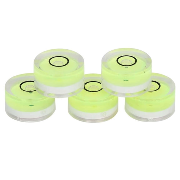 Sorven Mini Round Level Bubble Balance Scale 5pcs 15mm Diameter Measuring Tool Suit for Equipment