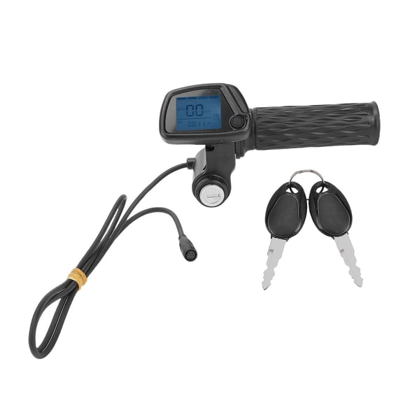 Sorven Motorcycle Throttle LCD Display Grip Throttle Integrated Display 48V Twist Throttle with LCD Display Replacement for Tuttio 01 Electric Dirt Bike