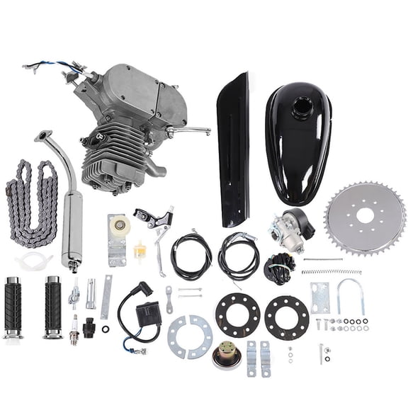 Sorven Motorized Bike Engine Kit50CC Bicycle Engine Kit 2 Stroke Gas Motorized Motor Bike Kit Upgrade Regular Bicycle to Motorized Bike for Mountain Road Cruiser Choppers Type 26 28 Inch Bikes