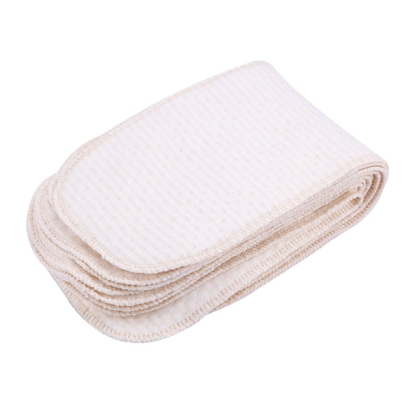 Sorven Nappy Liners 10Pcs, Breathable Cotton Baby Nappies Newborn Reusable Washable Insert Diaper Cloth, and Washable, and Economical, Soft for Skin, with Three Layers Design