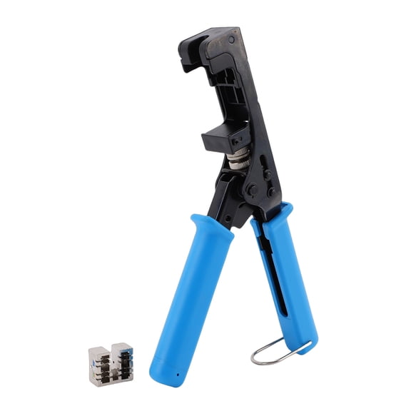 Sorven Network Cable Crimper Down Speed Termination Keystone Tool Ergonomic Handle Adjustable Depth Network Punch Down Tool for CAT5 CAT6 Networks 90 180 Degree Modules