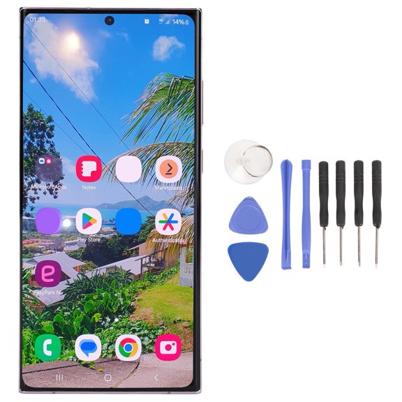Sorven Organic LED Replacement2X Touch Screen Digitizer Assembly, 6.8 Inch Screen Replacement for Ultra 5G SM S918B EU International Version, with Multi Touch System and Repair Tools