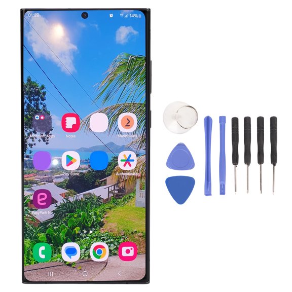 Sorven Organic LED Replacement2X Touch Screen Digitizer Assembly, 6.8 Inch Screen Replacement for Ultra 5G SM S918B EU International Version, with Multi Touch System and Repair Tools