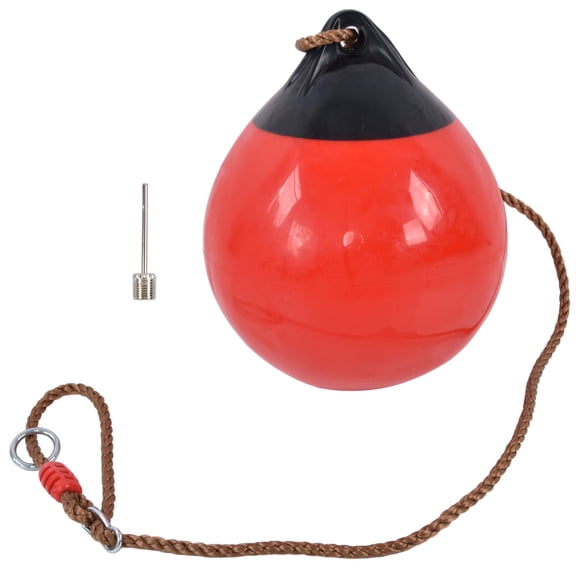 Sorven Outdoor Sports Accessories Ball Swing Seat, 11.4in Diameter Inflatable Ball Swing with Hanging Rope for Indoor Outdoor Garden