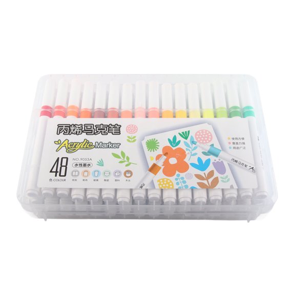 Sorven Paint Markers Acrylic Paint Markers Bright Colors Quick Dry Long Lasting Gloss Comfortable Grip for Various Surfaces