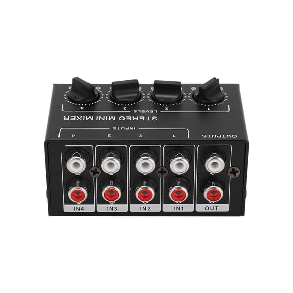 Sorven Passive Stereo Mixer Stereo Mixer, Easy Adjustment Audio Mixers for Mixing