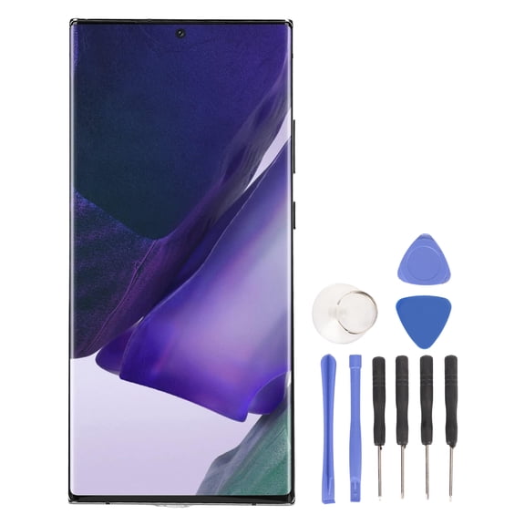 Sorven Phone AssemblyMobile Phone Screen Replacement, Phone Screen Display Digitizer 3088 X 1440 with Frame and Repair Tools for Note 20 Ultra 5G 4G Black
