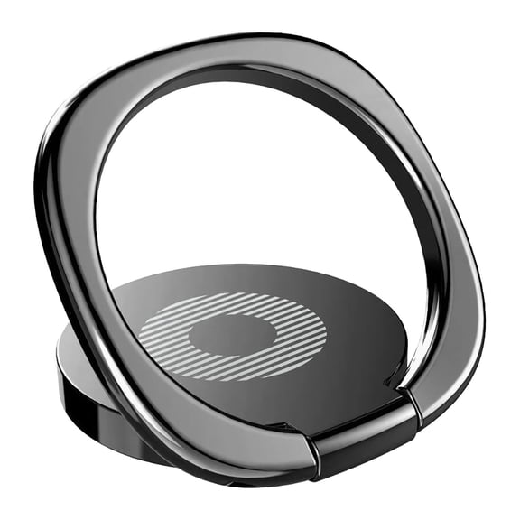 Sorven Phone Holder Phone Ring Holder, Black Free Rotation Phone Ring for Home