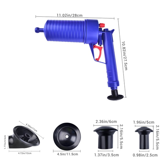 Sorven Pipe Dredge Tools Air Pressure Drain Pump Pipe Dredge Tools Air Power Drain Blaster High Pressure Drain Opener